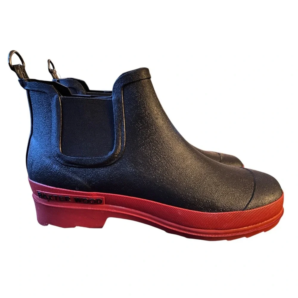 BAXTER WOOD Unweathered Red Sole Chelsea Woman's Boots‎ SIZE 9 NIB!!!